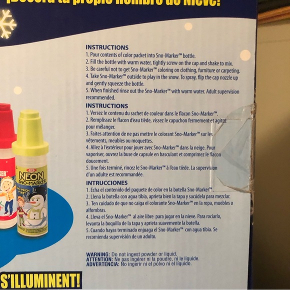 NWT GLOW Snowman decorating kit new in box - Picture 6 of 9